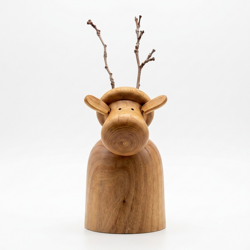 Élan en bois tourné - Patrice Panier