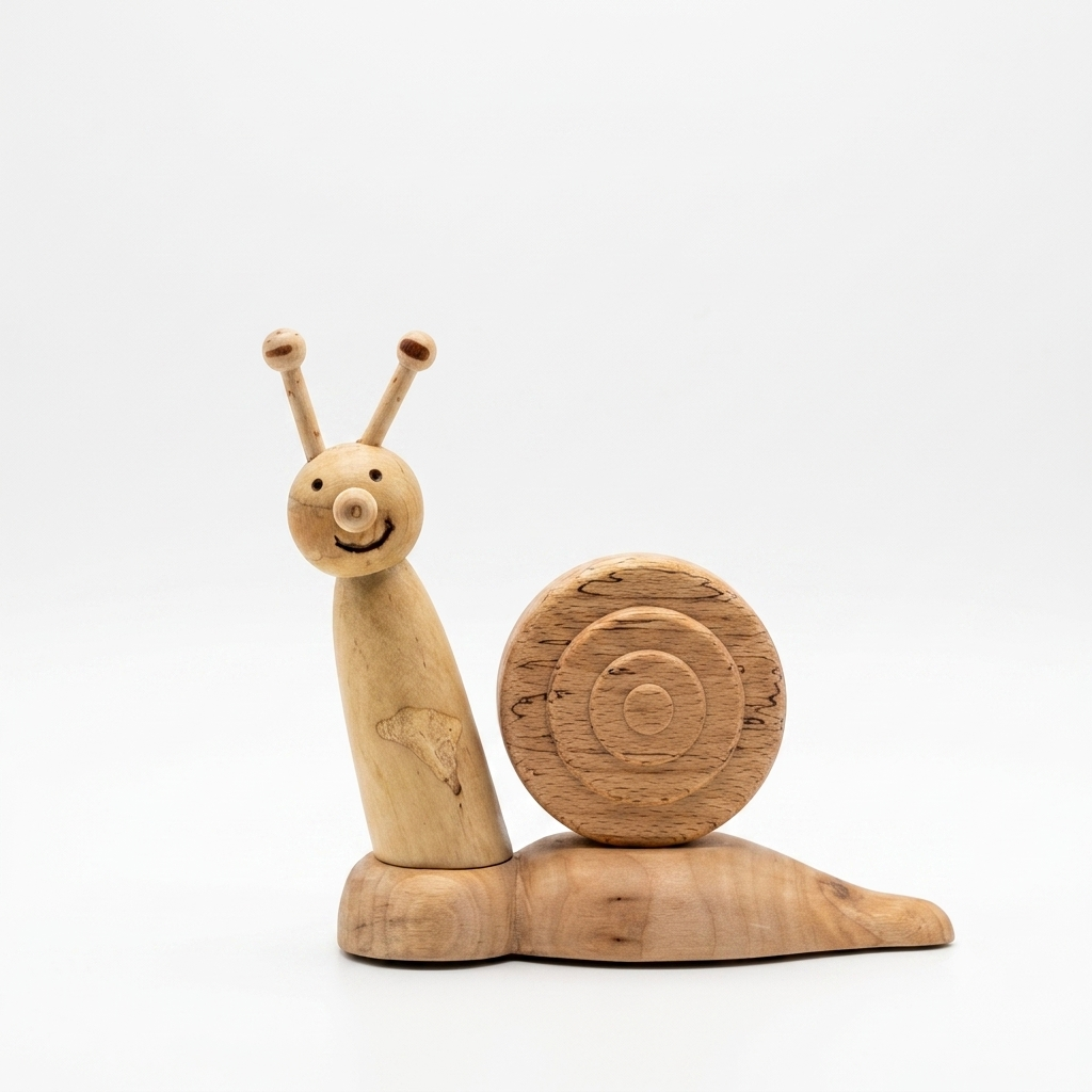 Escargot en bois tourné - Patrice Panier