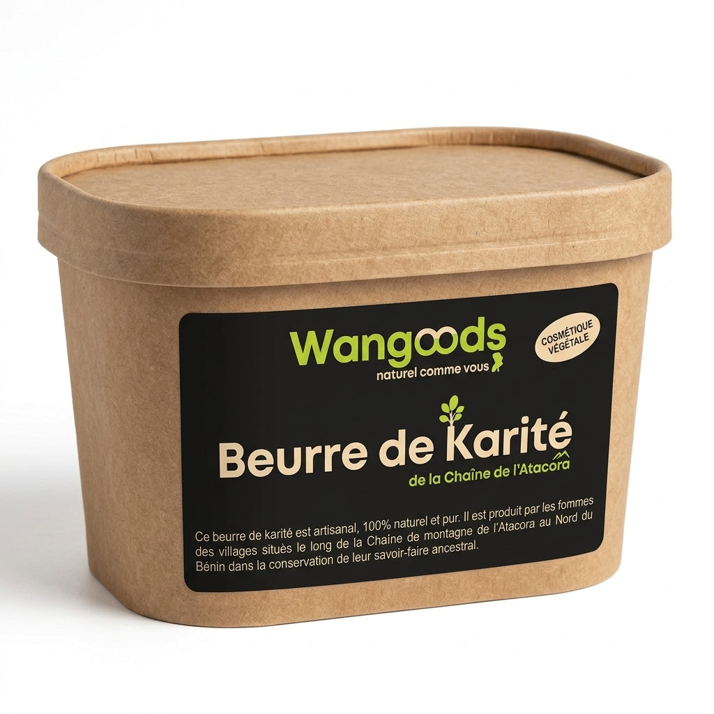 Beurre de karité brut de l'Atacora 900 g - Wangoods