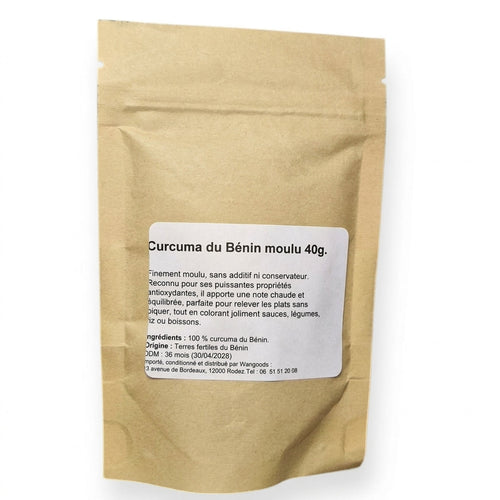 Curcuma du Bénin en poudre - détail