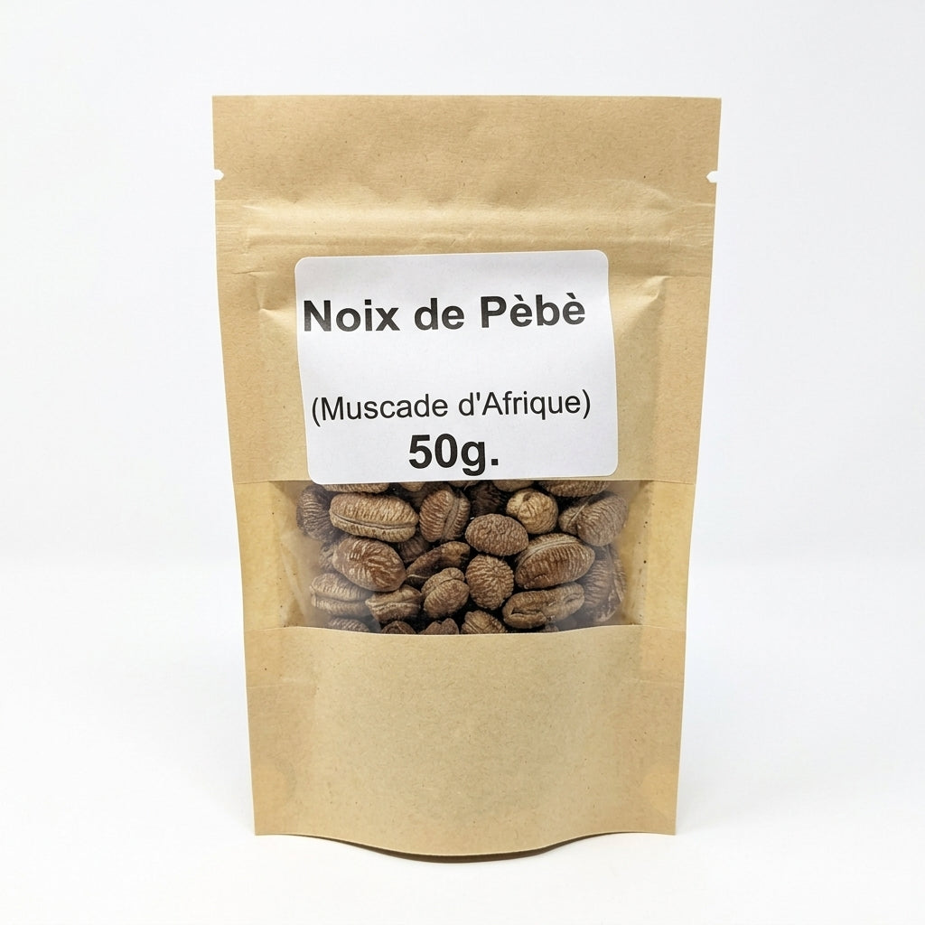 Noix de pèbè, muscade africaine du Bénin